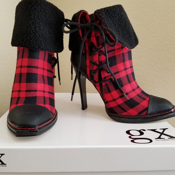 GX Red/Black Plaid Bootie - Picture 1 of 1